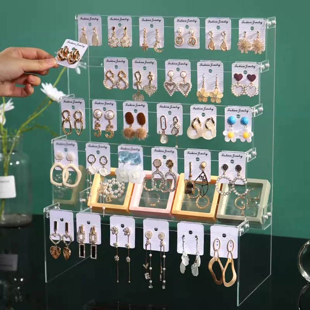 Earring Display Stand Organizer Holder Earring Storage Jewelry Display Stand Accessories Showcase Earrings Decoration