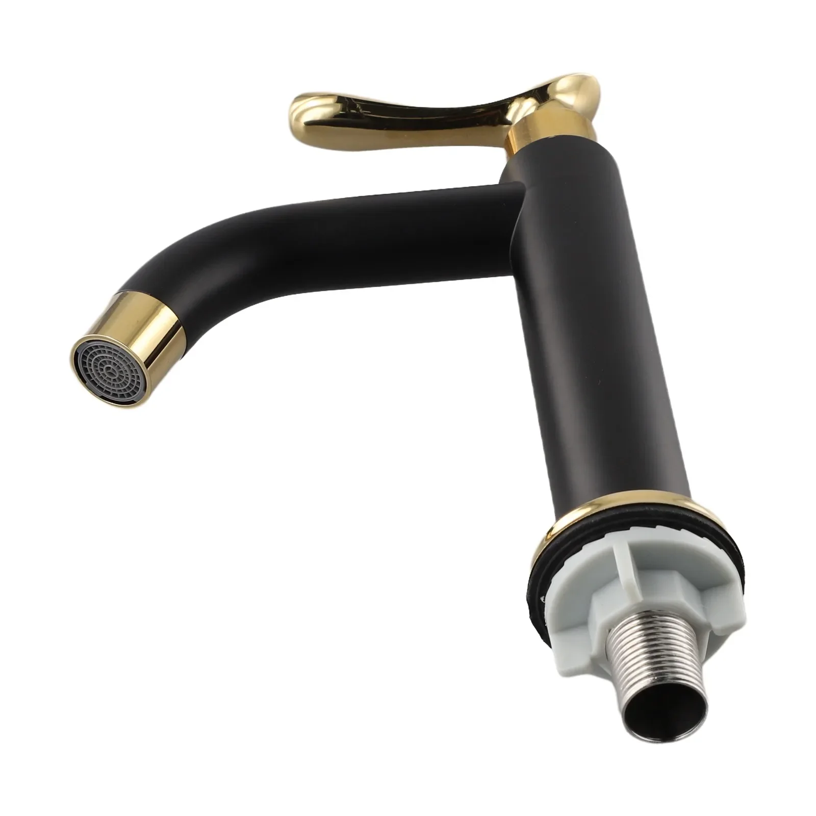 Washbasin Tap Faucet Single Handle Faucet Black Gold Smooth Water Flow 304 Stainless Steel Consistent Water Flow