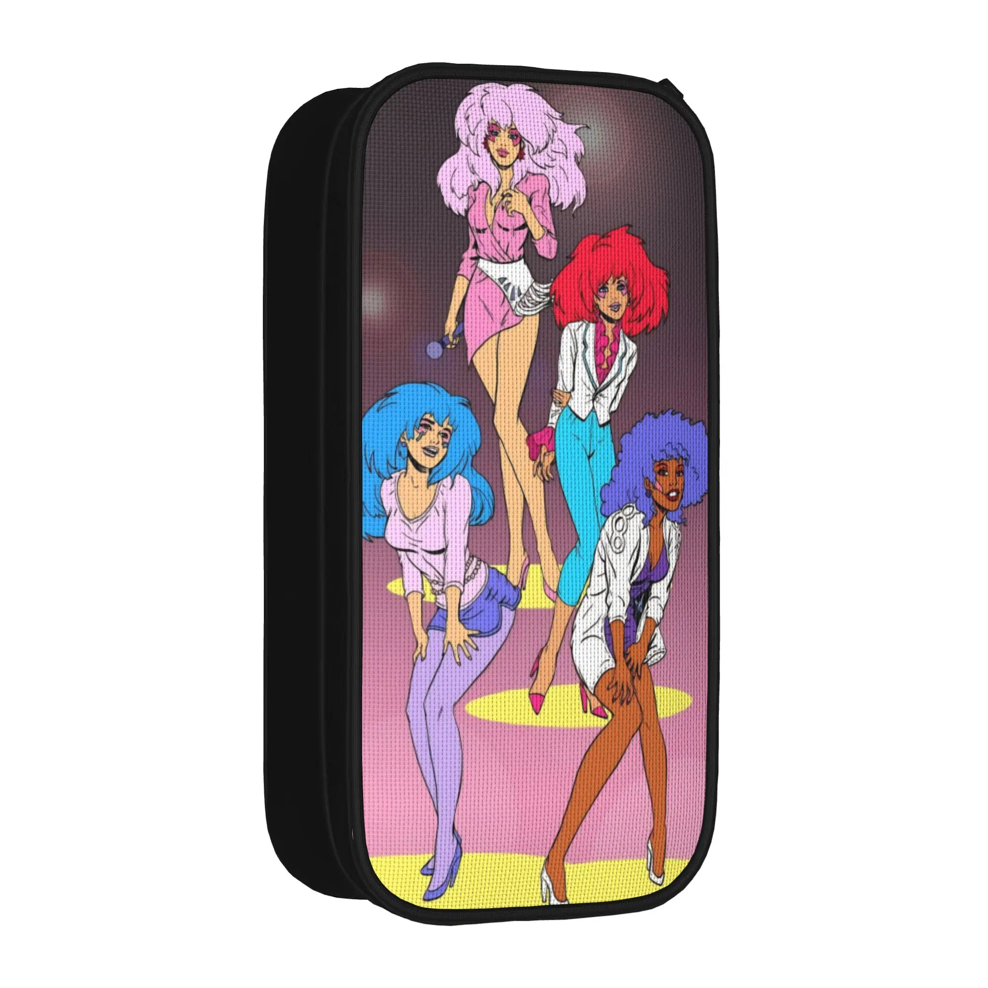 Jem And The Holograms Pencil Case Creative   Pen Bag Girl Boy Large Storage Students School Zipper Pencil Box