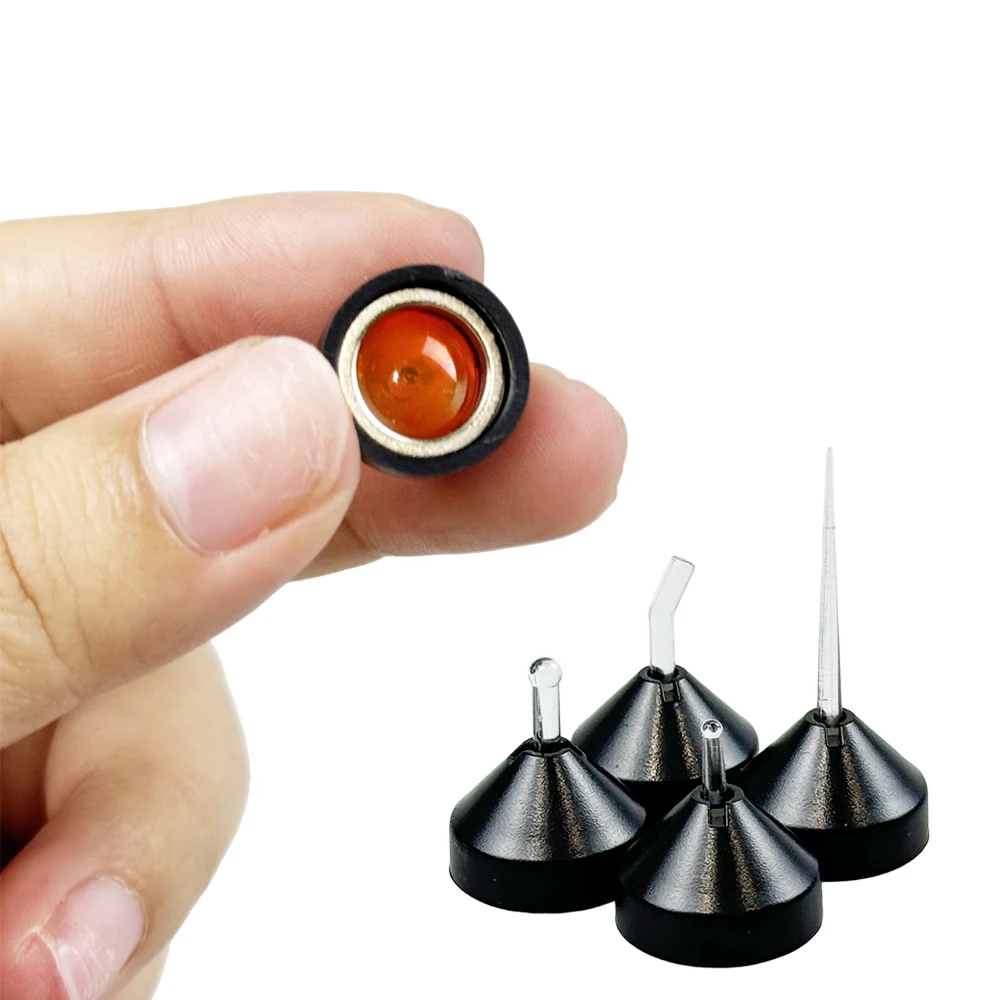 

7pcs Dental Led Curing Light Magnetic Type PointCure Translume ProxiCure Ball Endoguide Lens Caries Detector Lens Curing Head