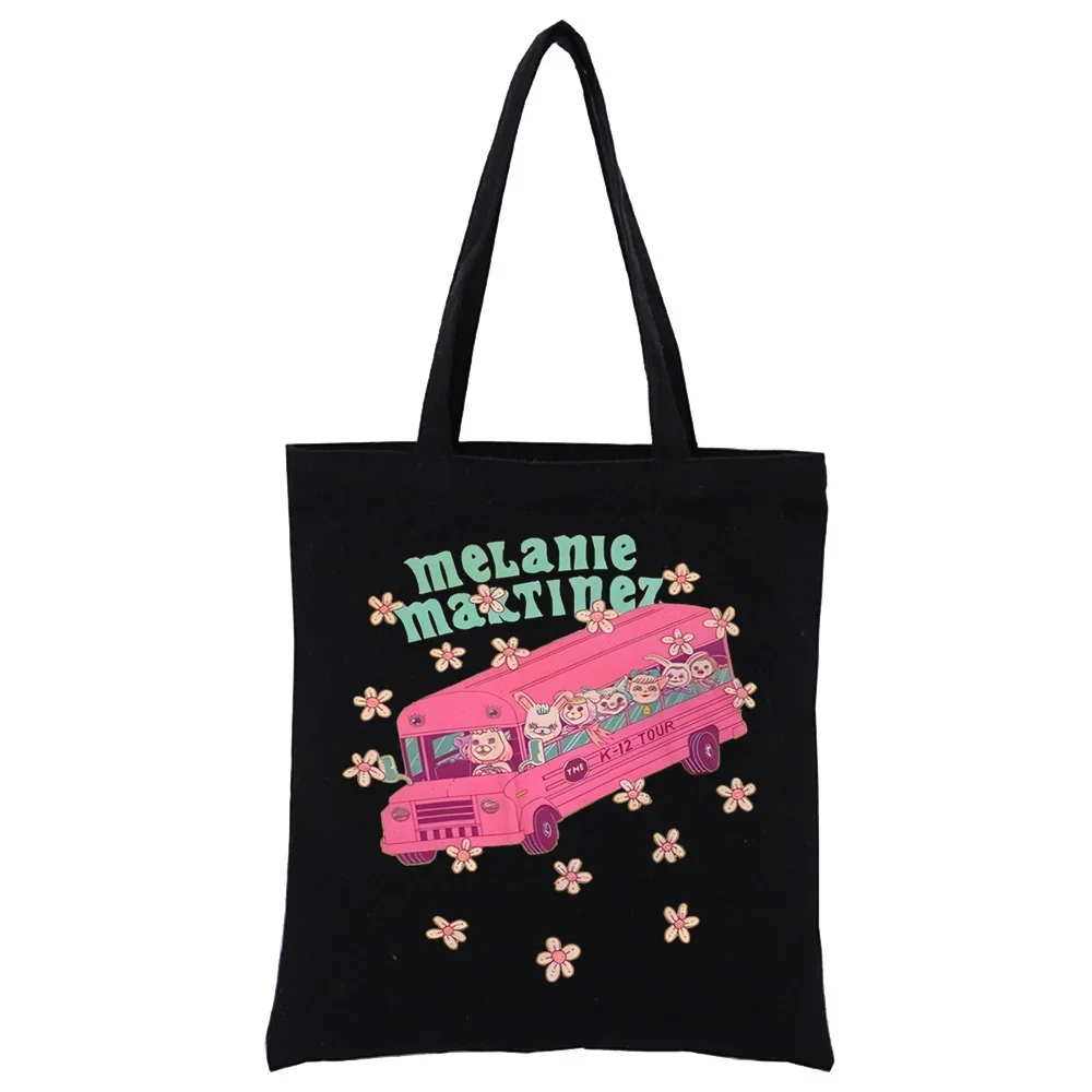 Melanie Martinez Music Portals Trilogy Tour Harajuku Canvas Women's College Ulzzang Black Large Capacity Casual Shoulder Bags