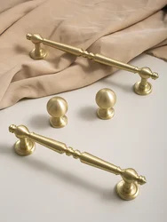 Vintage Kitchen Cupboard Handle Solid Brass Cabinet Pull Kitchen Cabinet Handles Furniture Handle & Knob