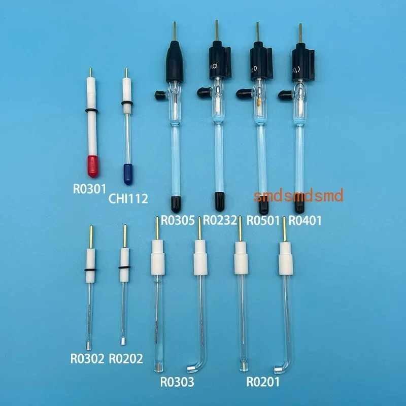 Ag/AgCl Silver Chloride Reference Electrode. And Electrodes for Acid-Base Solution Experiments.