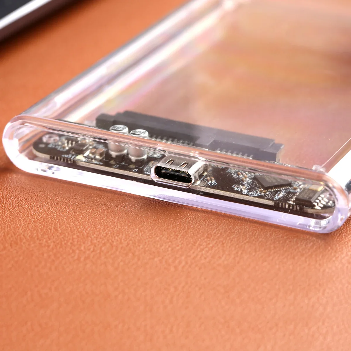 USB 2.0/3.0/Type C to SATA SSD HDD Enclosure, Tool-Free 2.5 inch 9.5mm External Hard Drive Enclosure, UASP/Max 2TB Supportive image 5