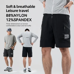 ROCKBROS Summer Cycling Shorts Breathable Bicycle Shorts MTB Road Sport Reflective Bike Trousers Comfortable Multi-Pocket Shorts