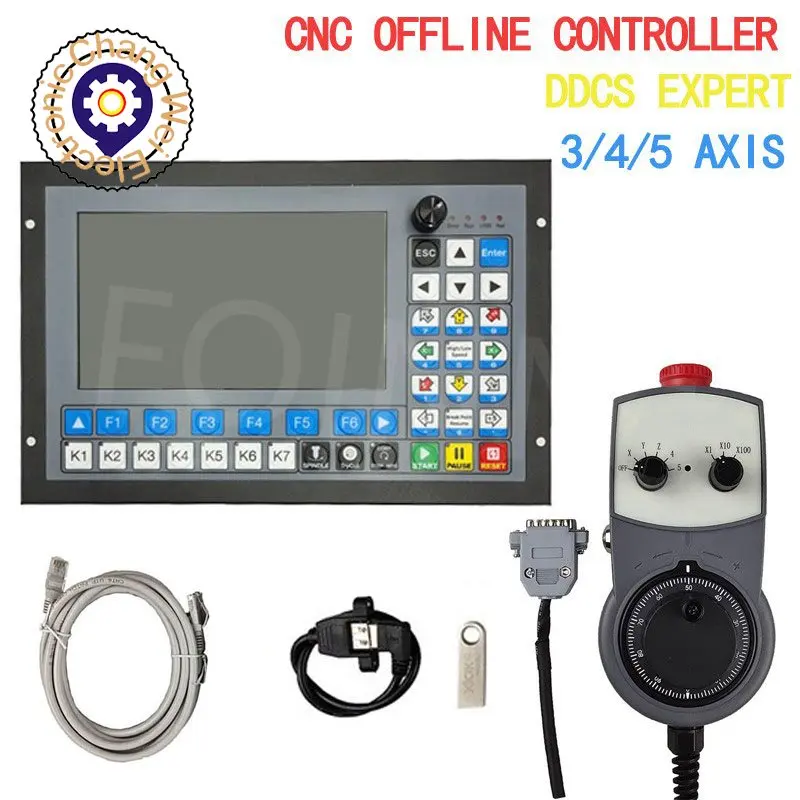 

DDCS-EXPERT M350 3/4/5 Axis CNC Standalone Offline Controller Support Close-loop Stepper/ATC Controller Replace DDCSV3.1stop MPG