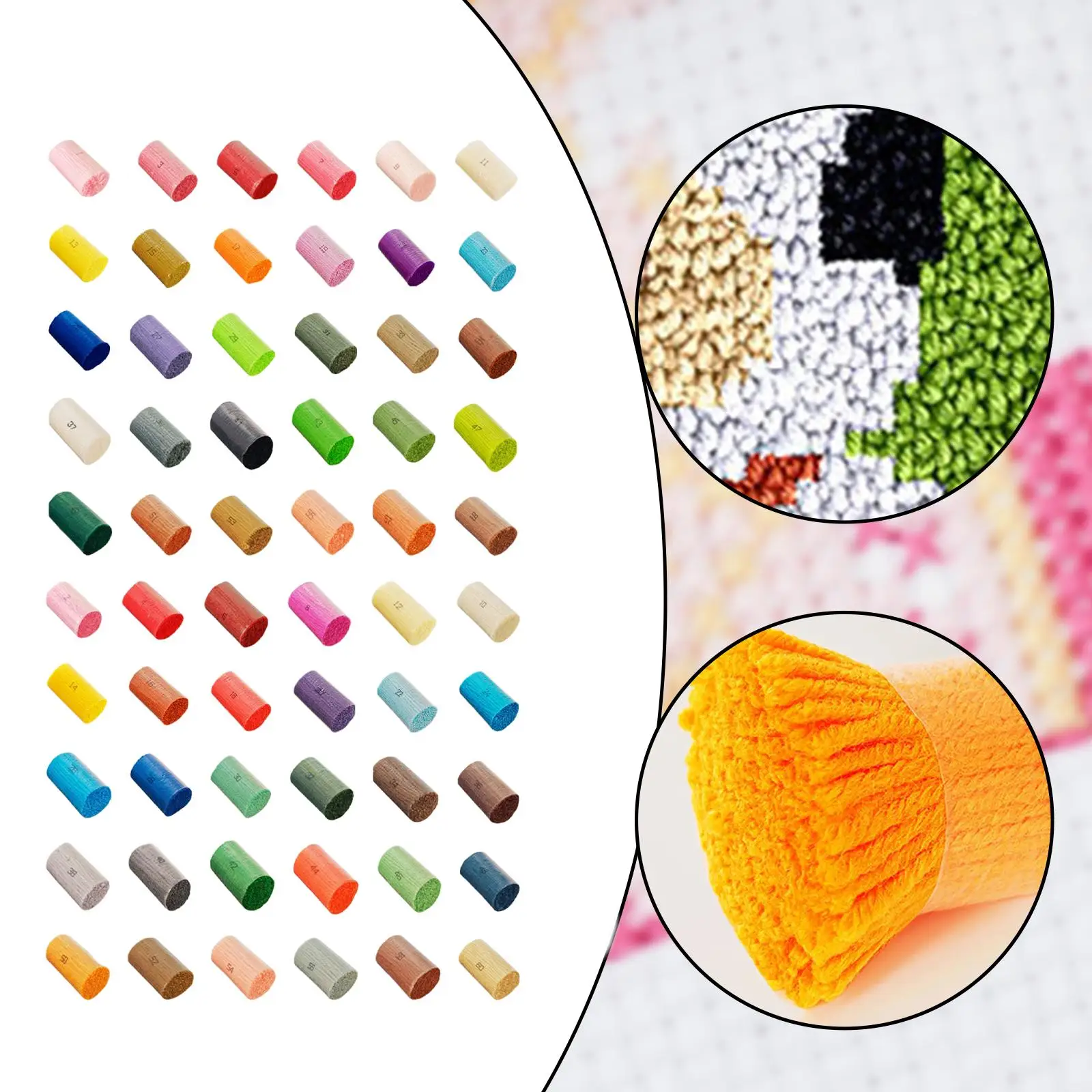 

Набор пряжи для вязания крючком с предварительно нарезанными акриловыми нитками для изготовления ковриков своими руками, для взрослых и начинающих, принадлежности для рукоделия