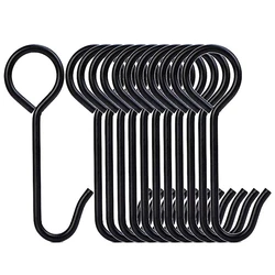 Confezione da 12 ganci per bersagli in acciaio da 6 pollici gancio per bersagli da tiro Gong Target Hanging Pipe Target Holders Target Stand Kit durevole nero