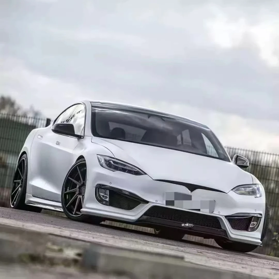 PD Style Body Kits Front Bumper Rear Bumper Diffuser Spoiler Side Skirt for Model s Bodykit