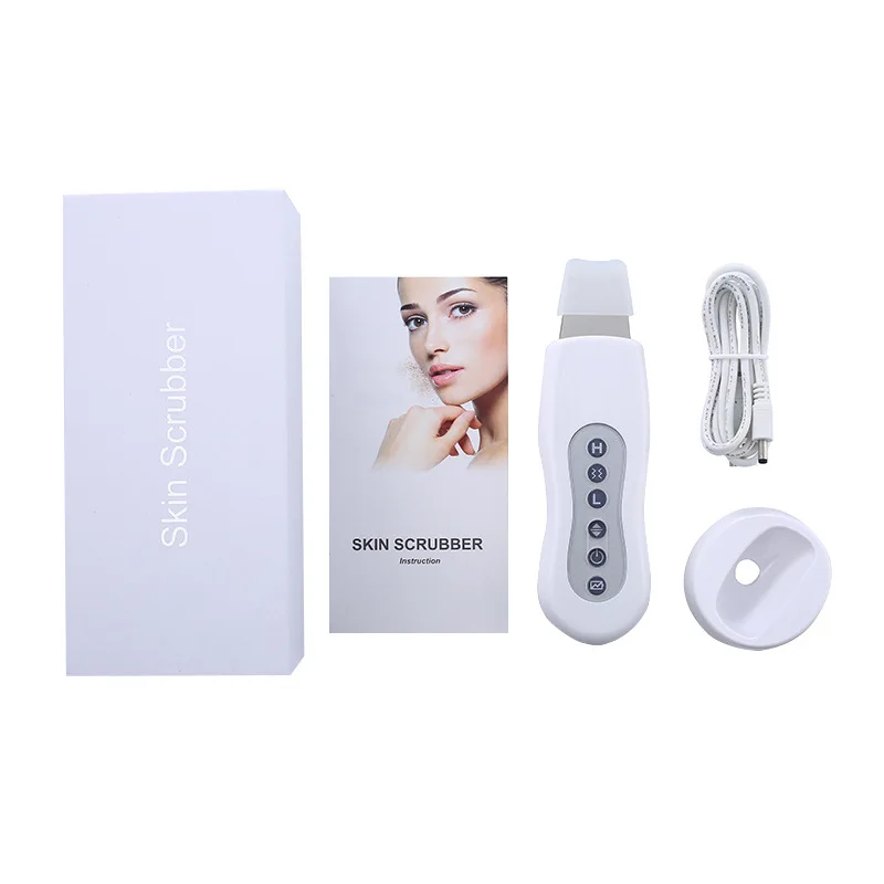 Ultrasone huidscrubber Reiniging Gezichtsreiniger Acne Remover Gezichtslifting Massager Ultrasone huidverzorging Peeling Schone machine