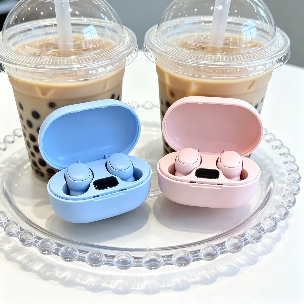 TWS Wireless Bluetooth Earphones Wireless Earbuds Deliver Rich Sound Rendering Soft Ear Tips Seamles Pairing for Daily Commuting