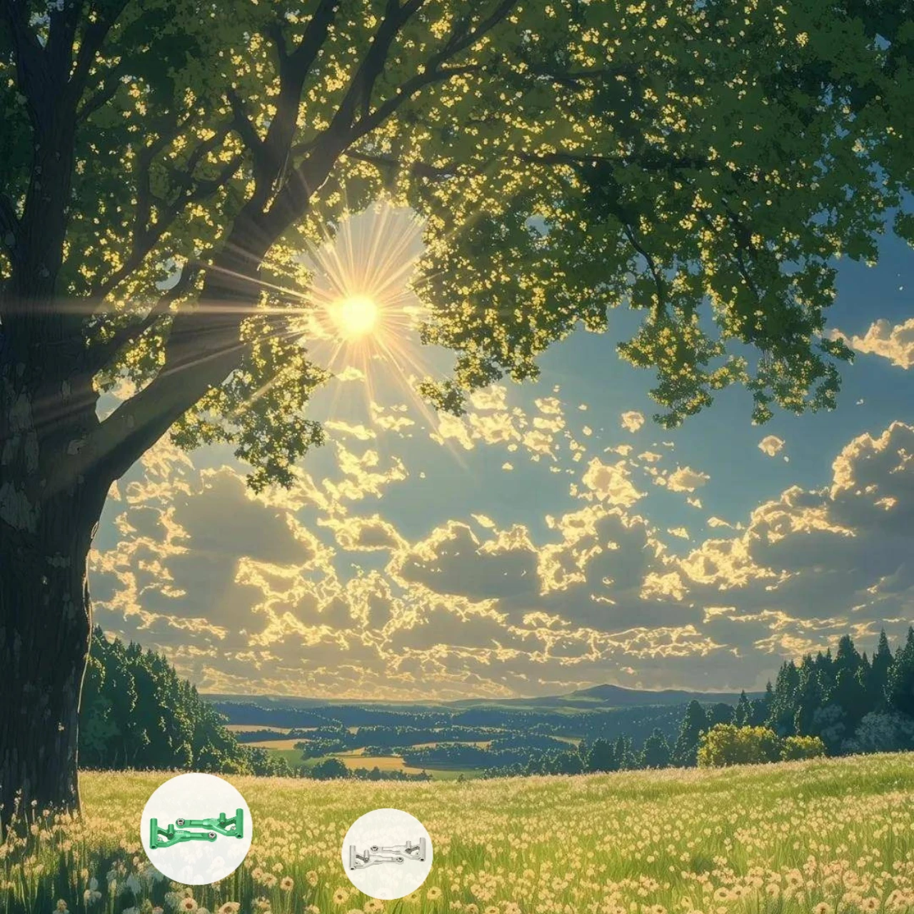 Brazos de suspensión baja delanteros de aleación GPM 7075 TRAXXAS 1/10 4-TEC Drift Ford Mustang