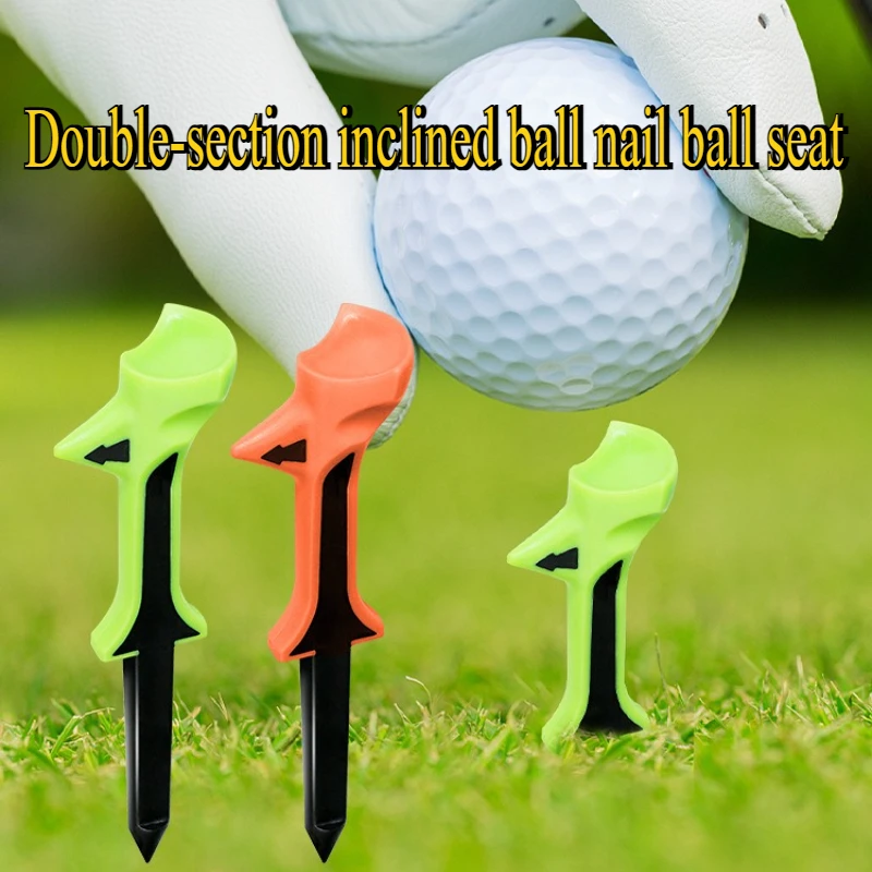 2pcs Double Section Tilt Ball Stud Golf Stud Outdoor Sports Golf Ball Bracket Unique Shape Creative Design