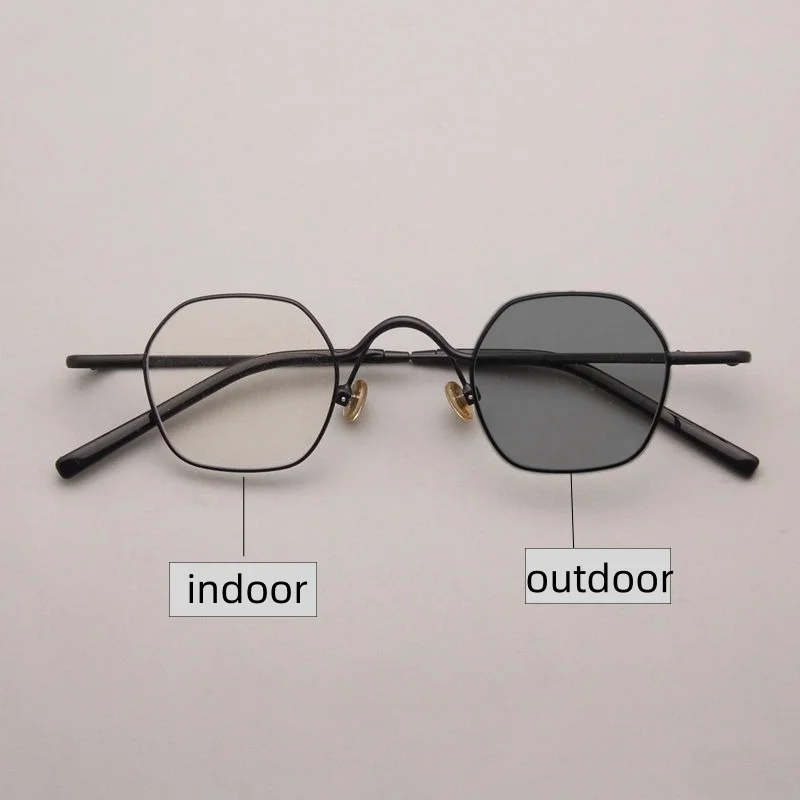 

Очки по рецепту, мужские оптические очки для высококачественных металлических фотохромных очков с защитой от синего света