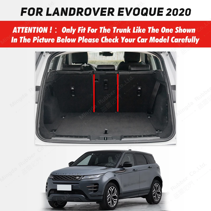 Auto Full Coverage Trunk Mat For Landrover Evoque 2020 Car Boot Cover Pad Cargo Liner Interior Protector Accessories