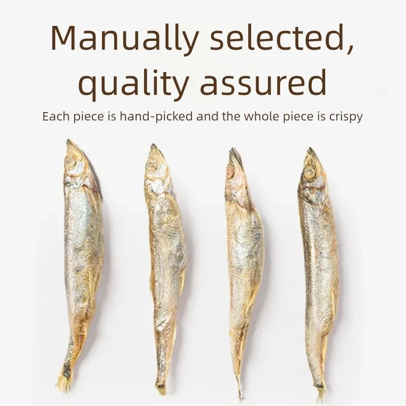 Pet Freeze-dried Spring Fish Full Seed Cat Small Fish Dried Snack Dog Freeze-dried Beauty Hair Cleansing Hair Gill Cat Freeze-dr