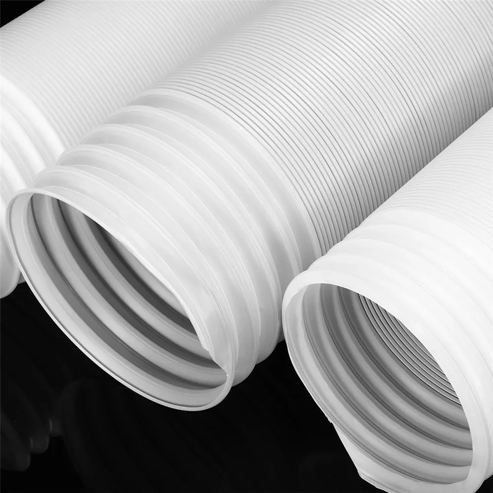 ท่อระบายไอเสียแบบพกพาขนาดเส้นผ่าศูนย์กลาง15ซม., ท่อระบายไอเสียแบบยืดหยุ่นอเนกประสงค์ท่อระบายหน้าต่างเครื่องปรับอากาศมือถือยาว2เมตร15ซม.