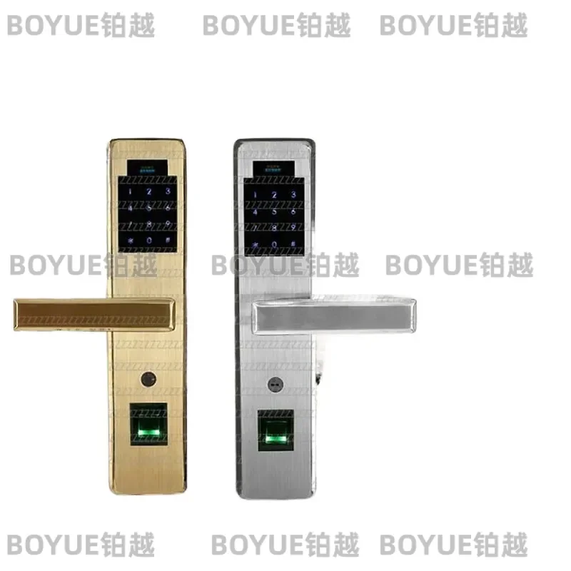 Stainless Steel Smart Fingerprint Lock Electronic Keypad Card Swipe Door Security System Keyless Entry Deadbolt for Home
