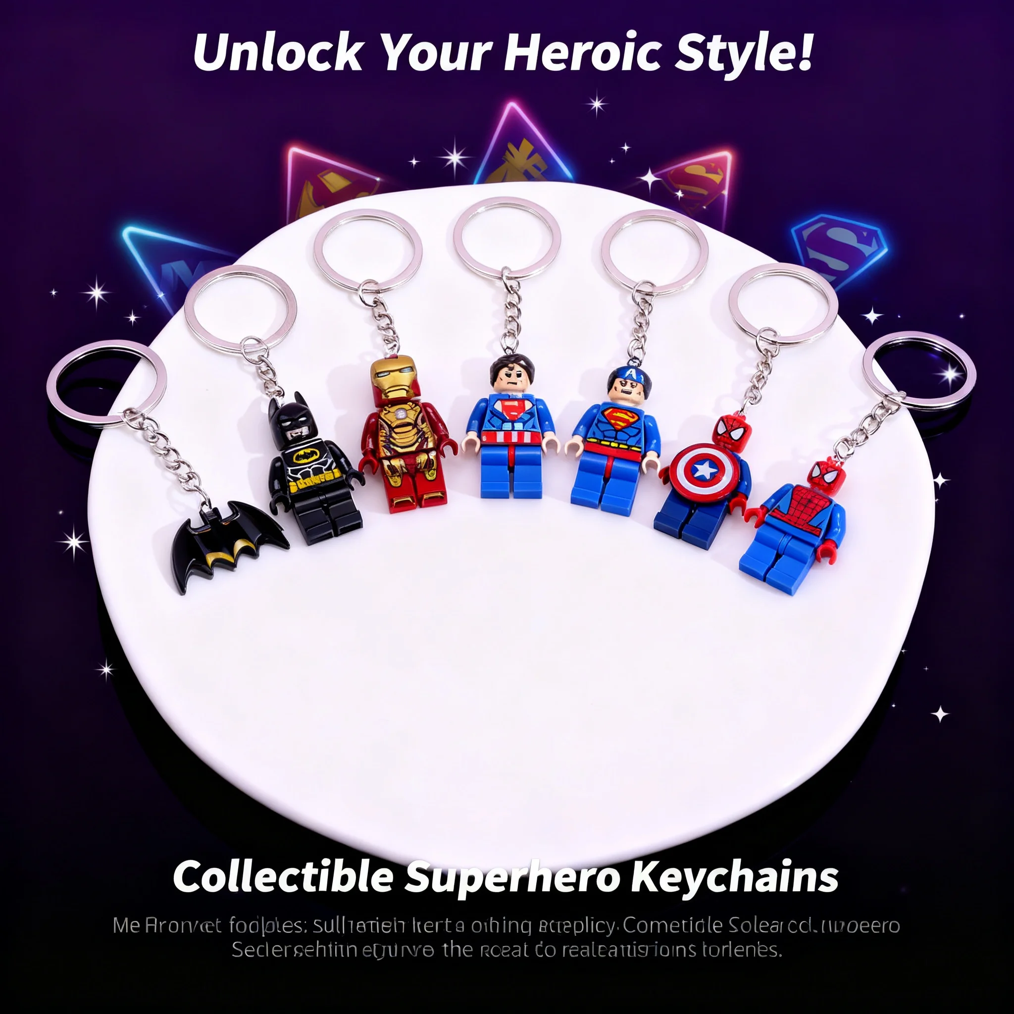 Llavero de Spiderman, Llavero de Iron Man, Llavero de Personaje de Anime Genial, Exquisito Colgante para Mochila, Regalo de Cumpleaños, Regalo Festivo para Fans