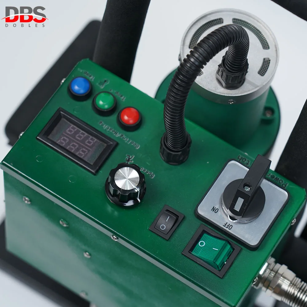 ماكينة ختم القماش المشمع البلاستيكية شبه الأوتوماتيكية DHL Fedex UPS لحام الهواء الساخن لحمام السباحة