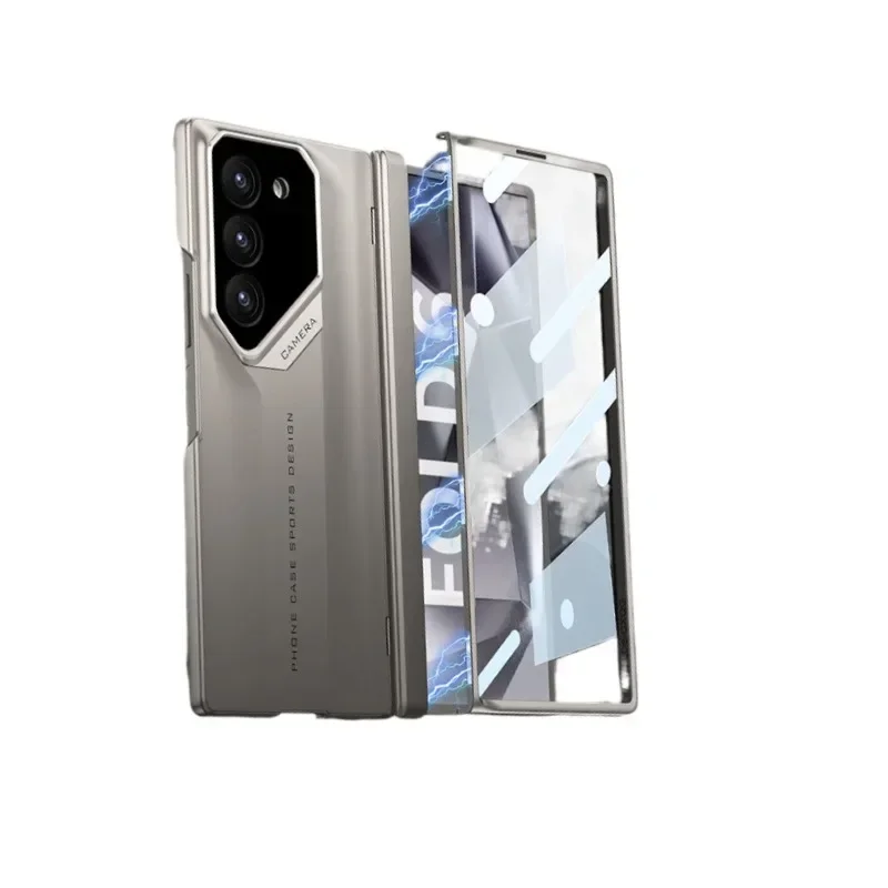 

Для Samsung Galaxy Z Fold 6, полноэкранный защитный закаленный матовый магнитный шарнир, магнитный чехол для телефона, стеклянная пленка, защитная крышка