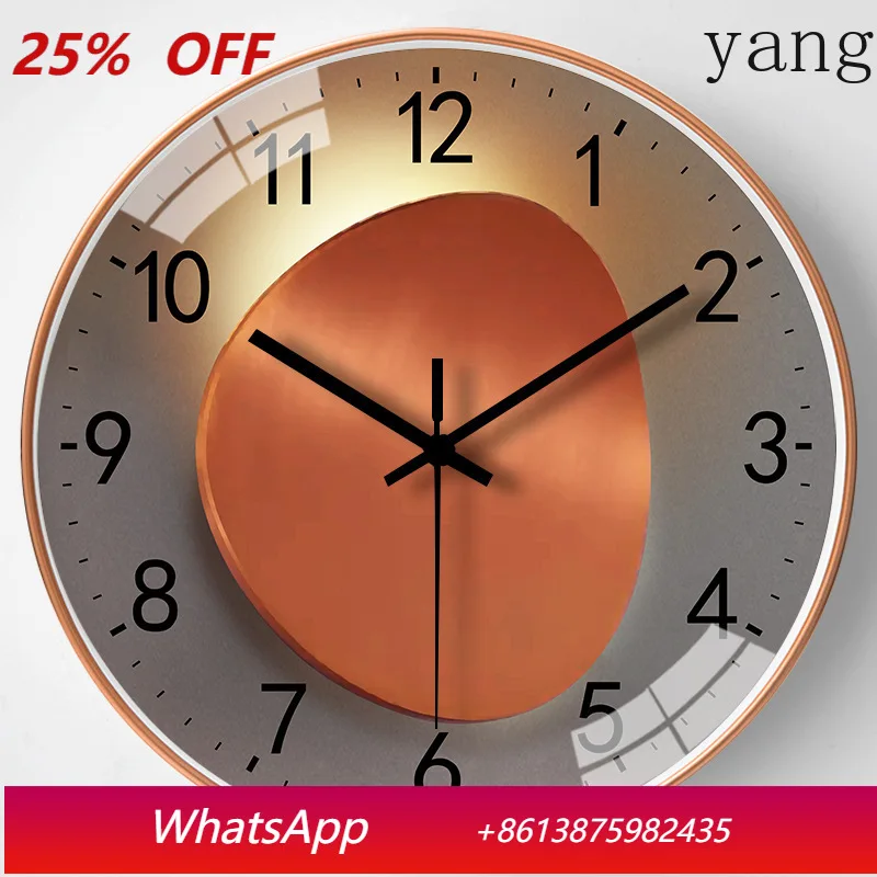 

LH simple personality silent wall clock creative home living room clock decoration wall hanging