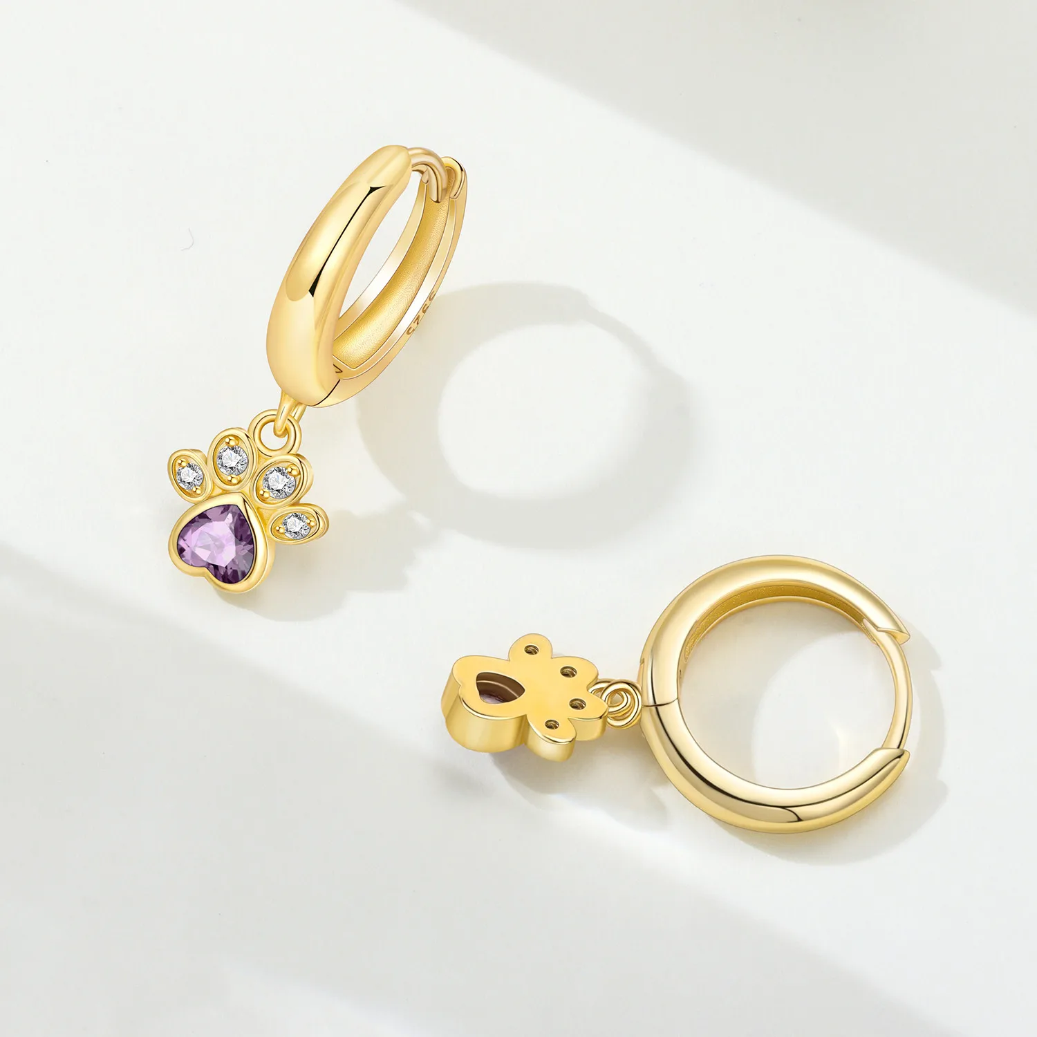 HEISSER VERKAUF 925 Sterling Silber Haustierpfoten-Quastenohrringe Niedliches Katzen- und Hundedesign für Damen Mädchen Mode Party Schmuck Geschenk 2026 – Detail 32