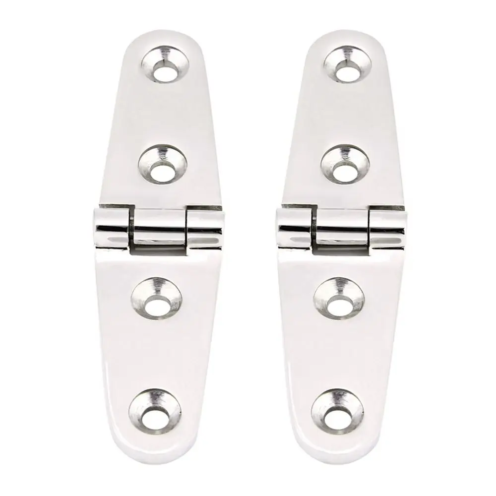 2PCS Door Hardware 103 * 27mm Boat Cabin Door Hinge Stainless Steel Flush Mount Marine Door Hinge Flush Door Hinge Boat Cabin