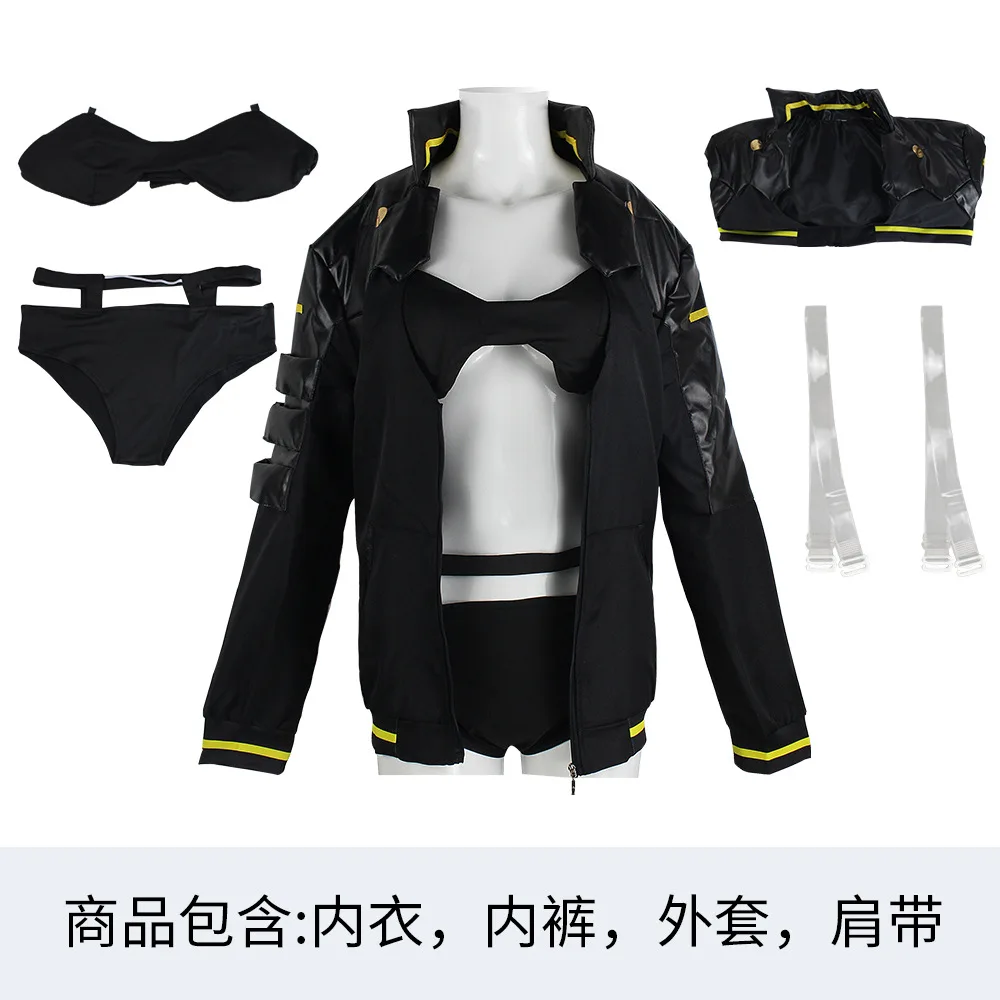 Anime Edgerunners Rebecca Costume Cosplay Giacca Parrucca Adesivi per tatuaggi Copricapo Vestito Costumi di Halloween per donne Abiti cosplay