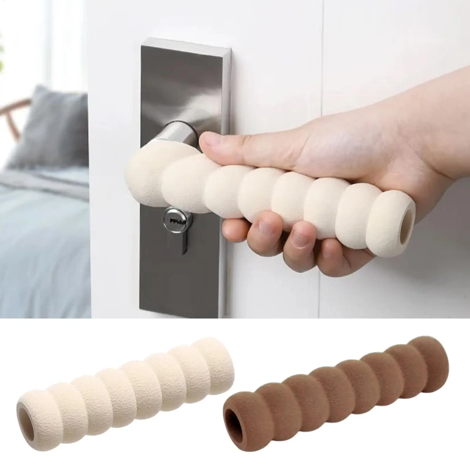 1Pc Door Handle Protector Anti-collision Door Stopper PVC Cover Safety Doorknob Guard Practical Home Decor Hardware Antistatic