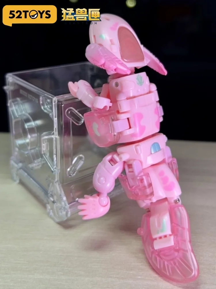 52TOYS Beastbox BB-63 HEATMISER&BLOWBACK&WANDERING STAR, Conversione in Mecha e Cube, Action Figure, con scatola portaoggetti da 4 cm