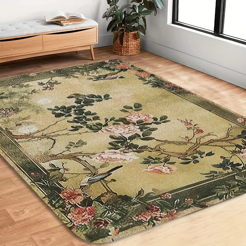 

Modern Chinese Living Room Carpet Decoration Bedroom Deluxe Anti Slip Floor Mats Washable Large Area Rug Entrance Door Mat