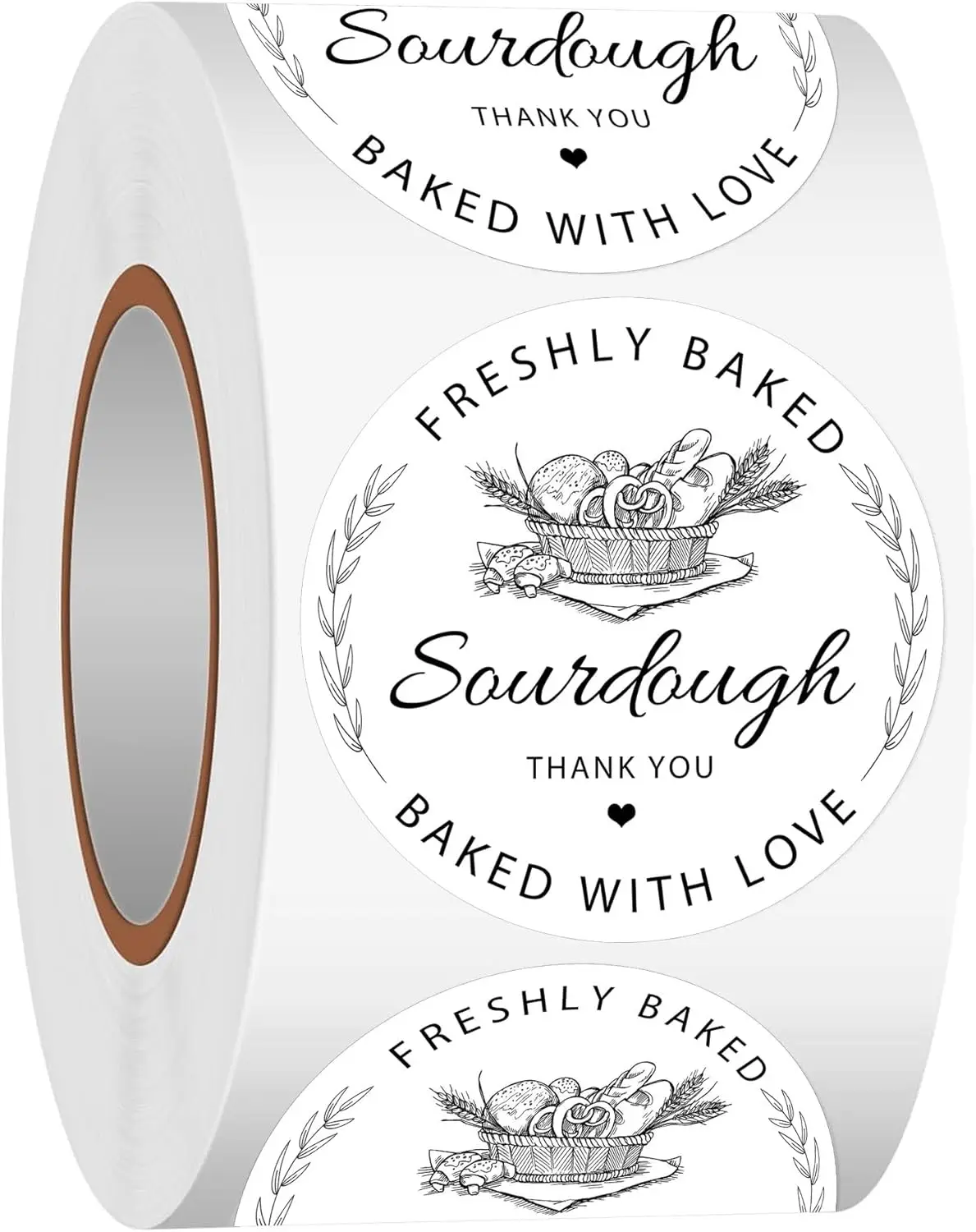 

500pcs Sourdough Bread Sticker Baked Good Packaging Sticker Baked Good Packaging Supplies for Bakeries, Cake Shops, Handmade