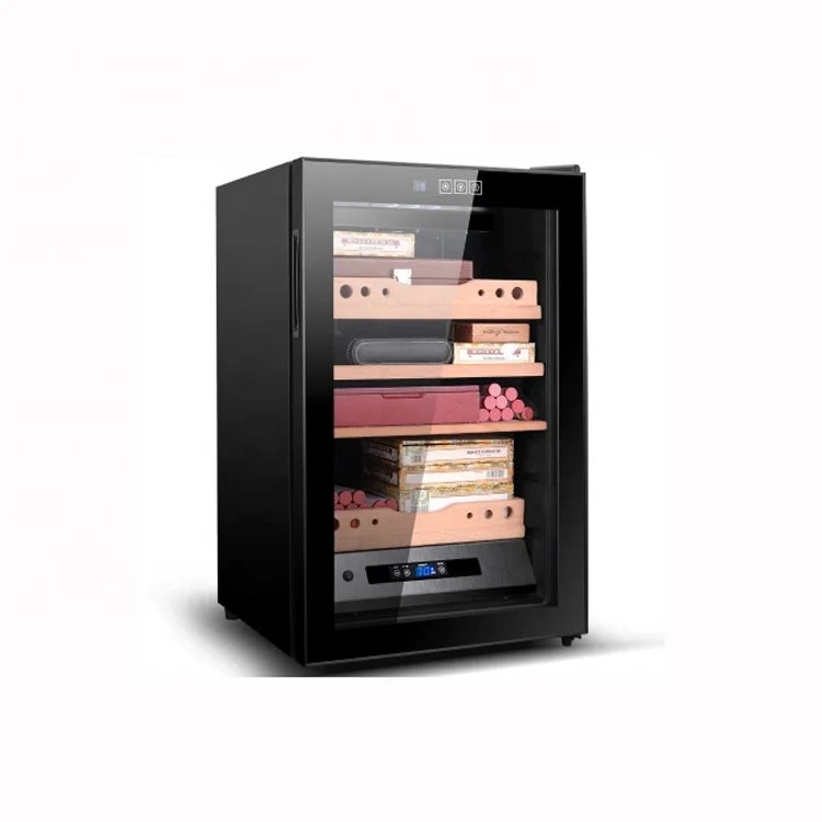 

Роскошный деревянный электрический хьюмидор-шкаф для сигар с функцией охлаждения, вместимостью 350-400 сигар