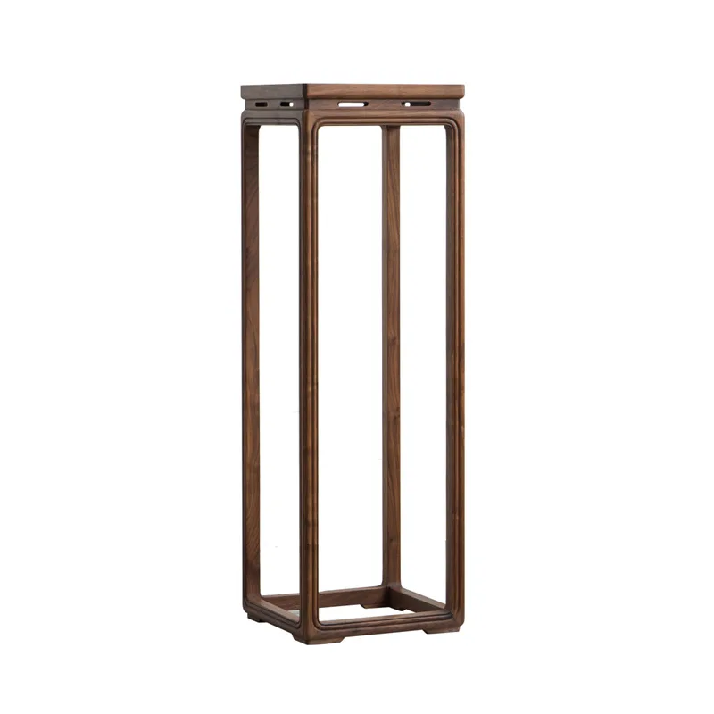 

Flower stand, side table, North American black walnut, solid wood antique, living room bonsai stand