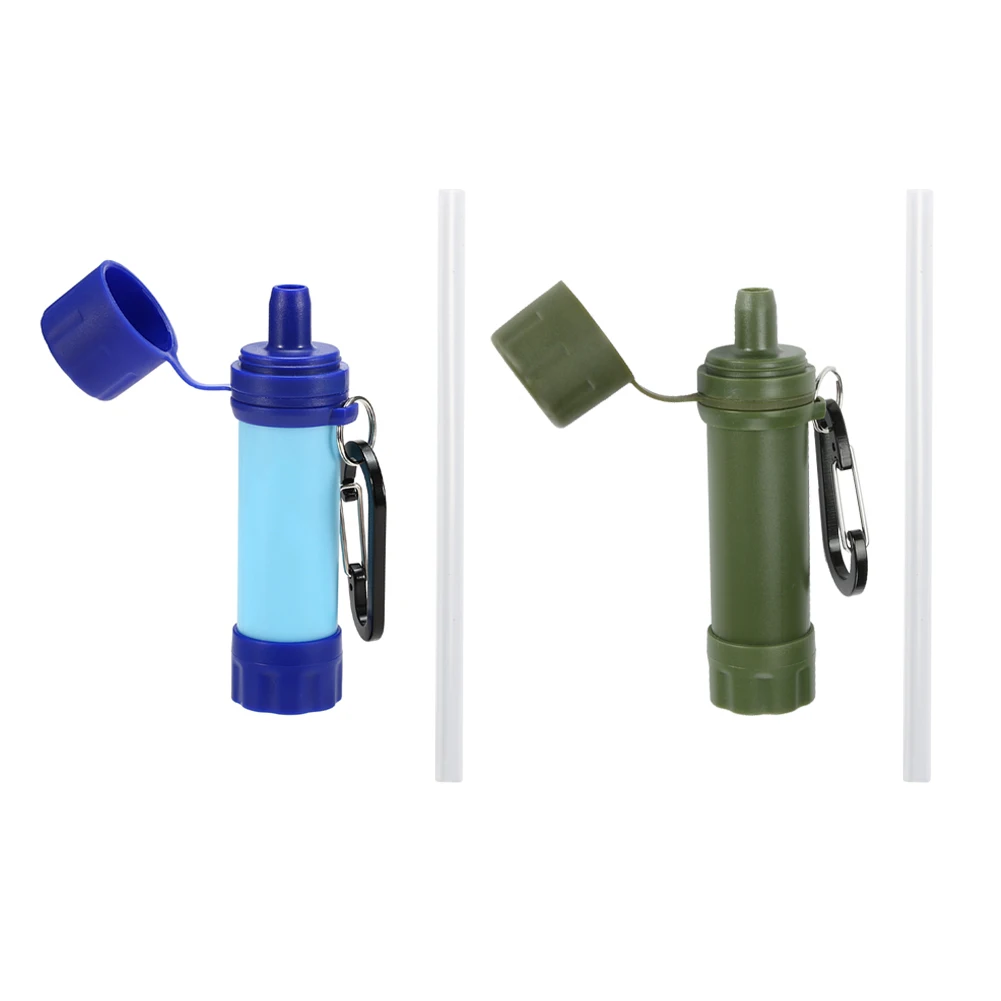 Water Filter Outdoor Personal Drinking Filter Portable Camping Emergency Gear Water Purifier for Hiking Trekking Travel