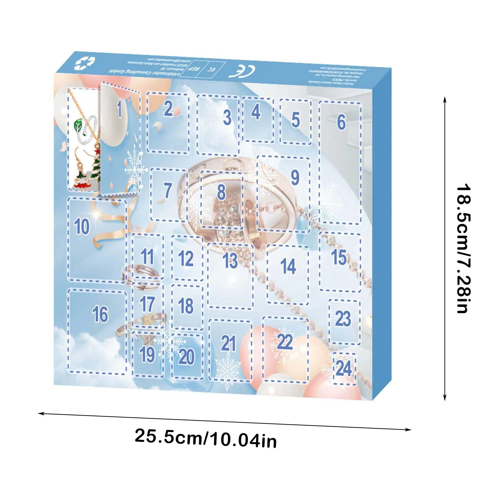 Minuterie d'étude, compte à rebours mignon, calendrier de l'avent de noël pour enfants, ensemble de bijoux, bague, collier, boucles d'oreilles, minuterie de sable de salle de bain 24 pièces