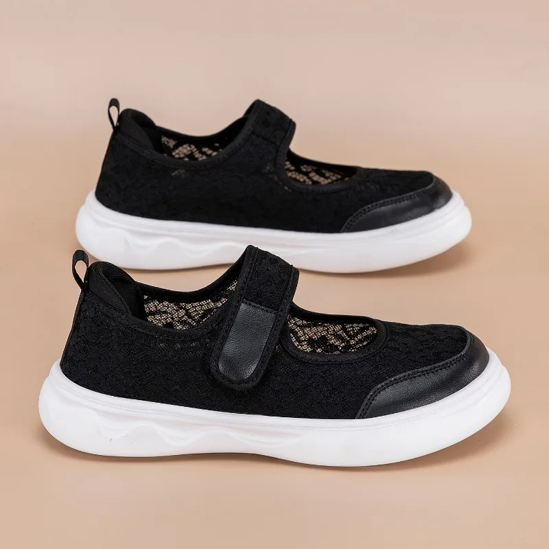 

Breathable Mesh Light Vulcanized Women Flats Fashion Sneakers Soft Comfort Casual Walking Daily Working Ladies Shoes Size 36-41