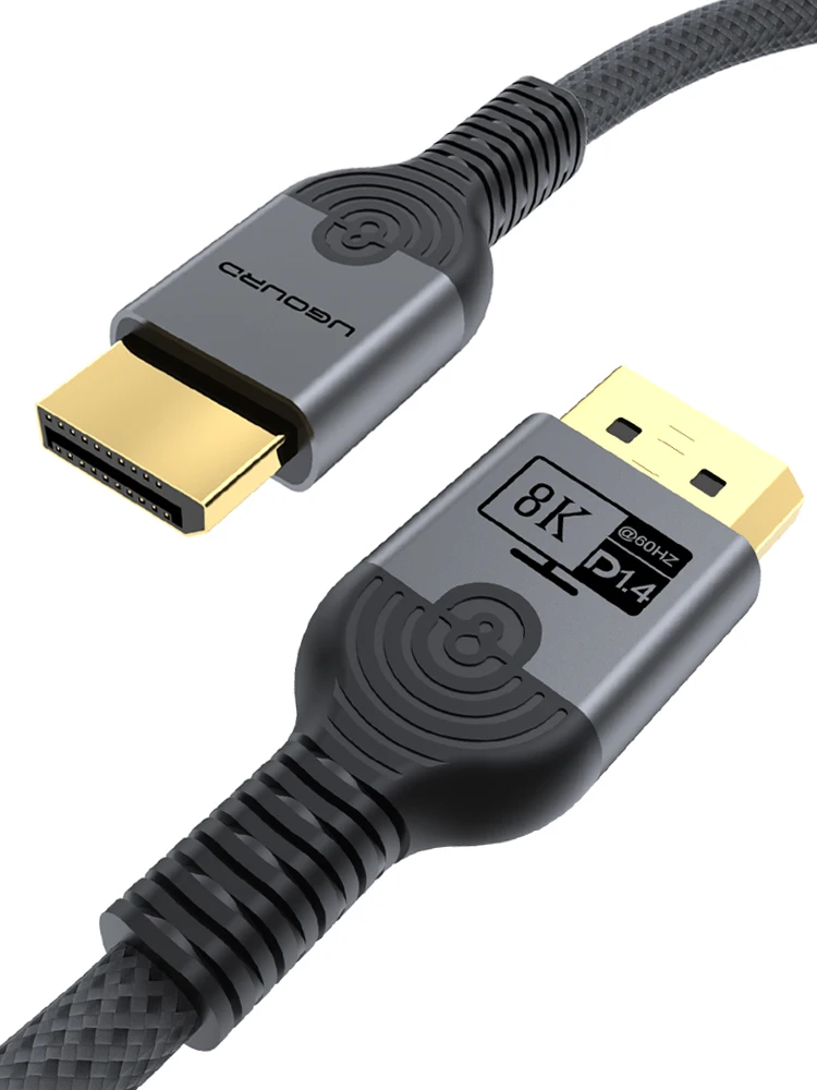UGOURD DP 1.4 câble 8K 60HZ 48Gbps câble DisplayPort haute vitesse 3m 5m 4K 120HZ 144Hz 165Hz cordon vidéo HDR pour moniteur TV ordinateur portable