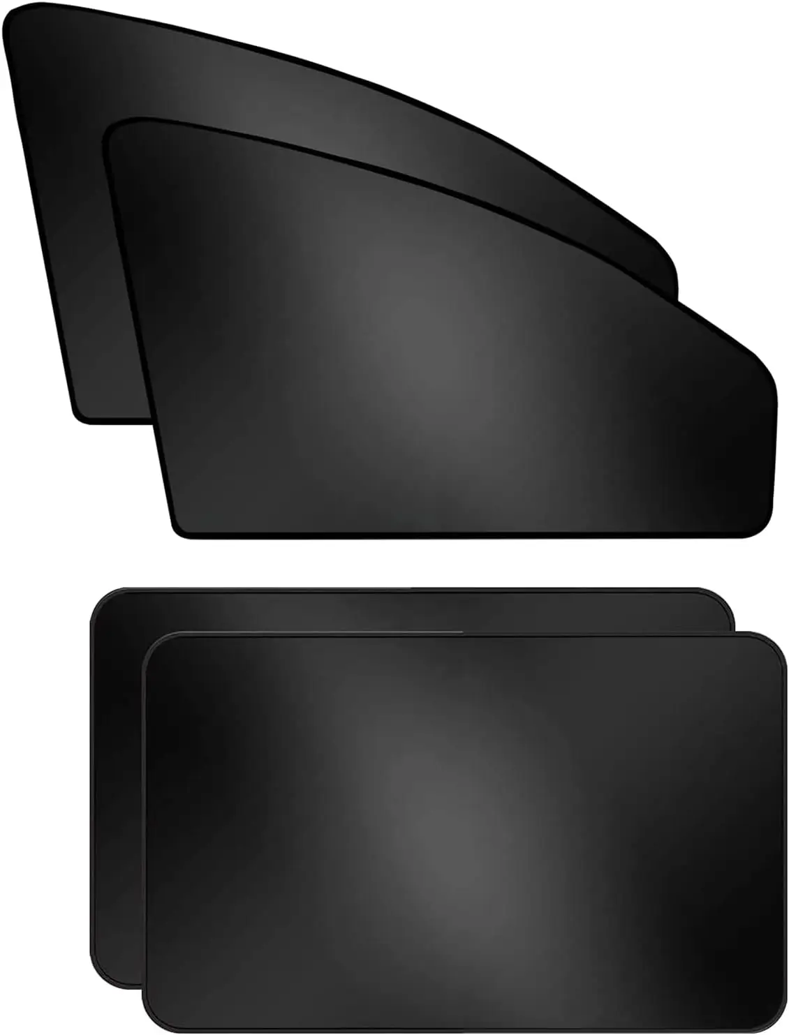 

Car Window Shades - 4 Pack Window Covers 99% UV Light Block Side Window Sun Shade Magnetic Car Curtains Keeps Cooler Privacy for