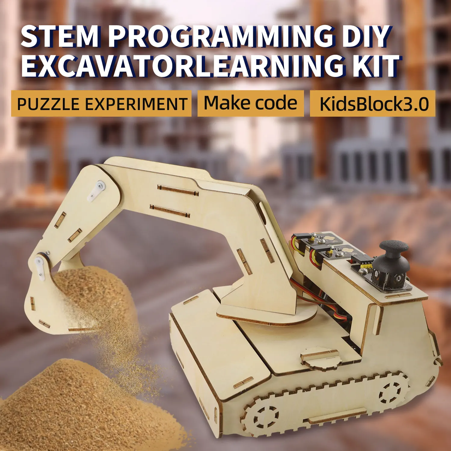 

Keyestudio Excavator learning Kit For Micro:bit Support MakeCode And KidsBlock3.0 Programming STEM Joystick Operation Puzzle Kit