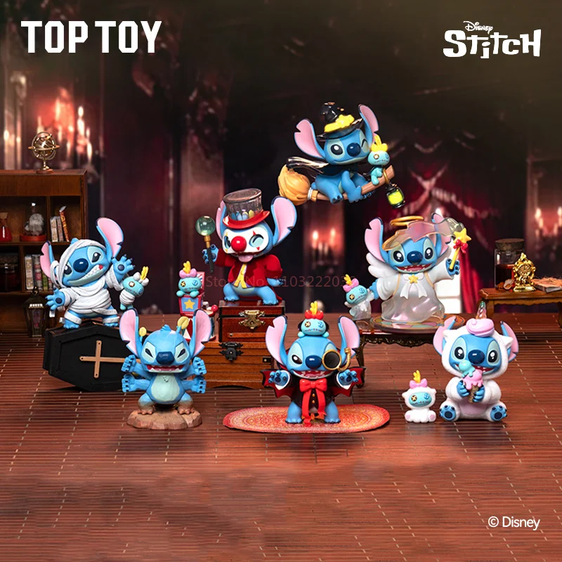 Toptoy Stitch Mischievous Diary 2.0 Series Blind Box Lilo＆Stitch Figurine Cute Kawaii Desktop Ornament Girls Christmas Present