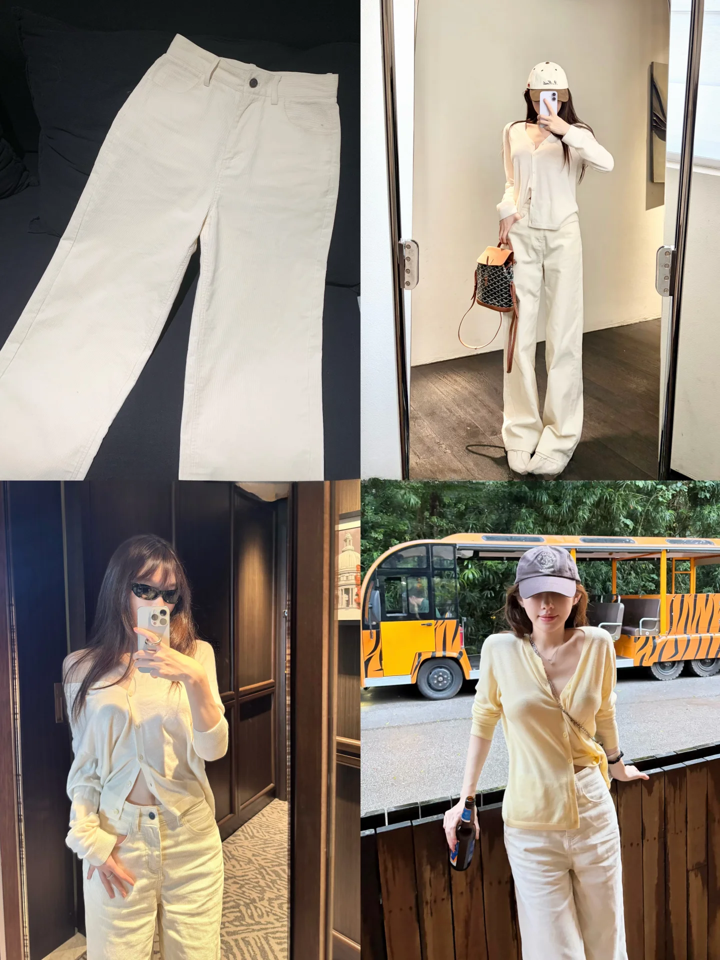 

Early Spring Corduroy Pants Women's Casual Straight Leg Pants l Waist Button Closure Cotton 00% Comfortable Fit