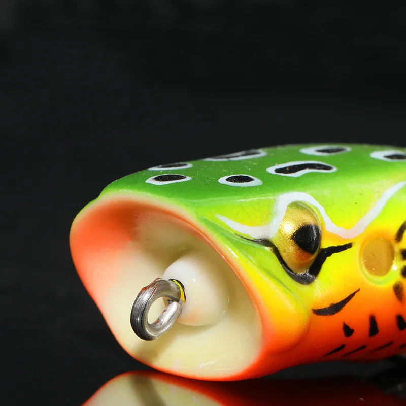 Angeln Locken Big Mouth Frosch 6cm 16g Ändern Frösche Künstliche Köder Weichen Köder Traktor Popper Fangen Snakeheafd fisch Bass – Detail 8