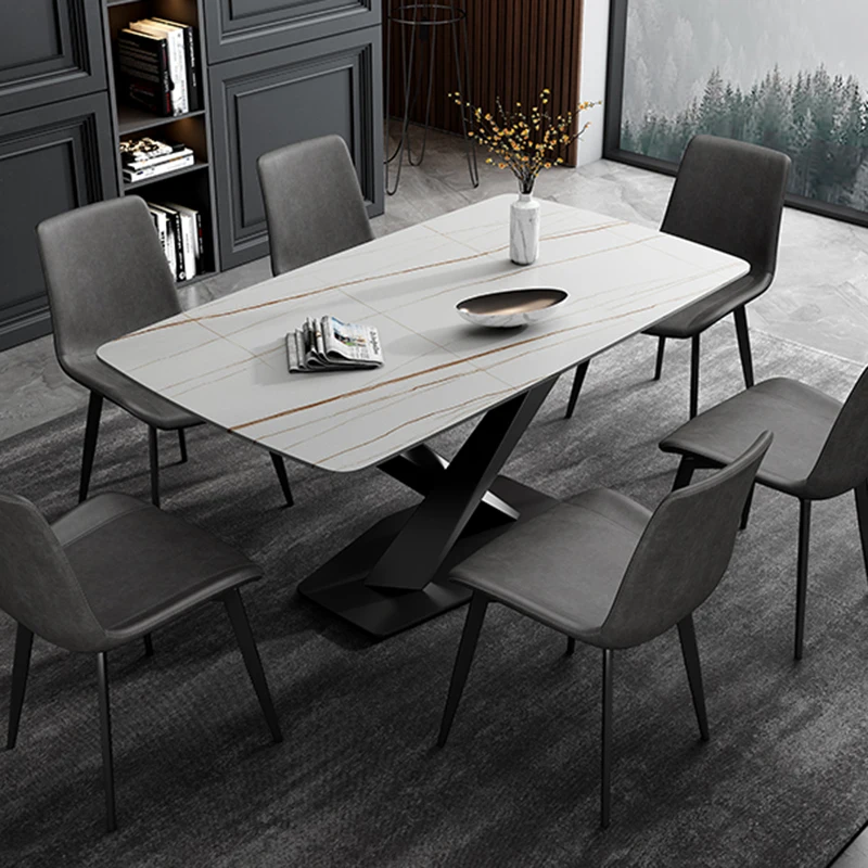 مصمم جودة عالية طاولة مطعم الحديثة الجودة الشمال طاولة طعام خاصة الفاخرة المنظم موبليس الأثاث العصري #5