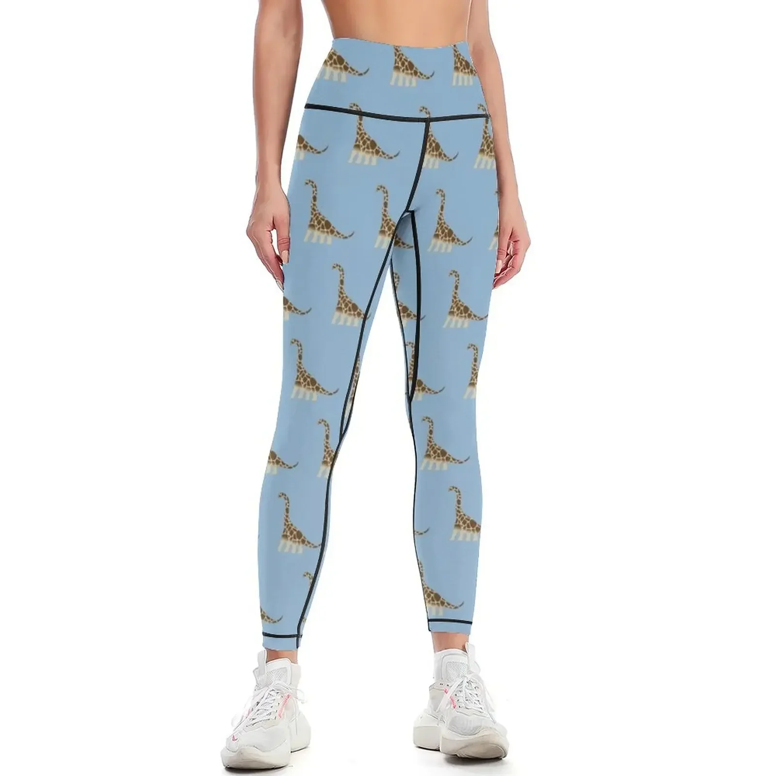 Brachiosaurus Giraffe Leggings push up fitness Leginsy push up sportswear woman gym 2025 push up tights for Womens Leggings
