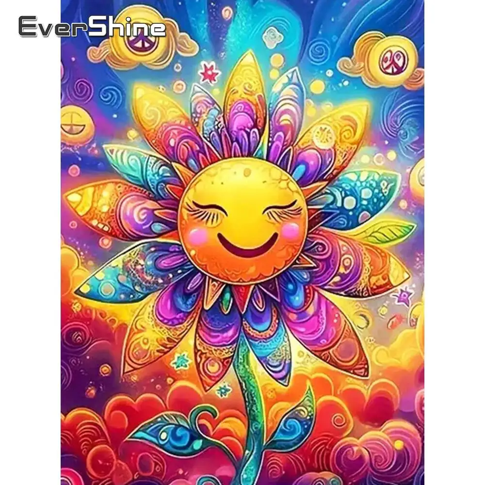 Evershine Diamant Malerei Liebe Herz Stein Mond DIY Mosaik Meer Handarbeiten Sonnenuntergang Stickerei Landschaft Handgemachtes Geschenk