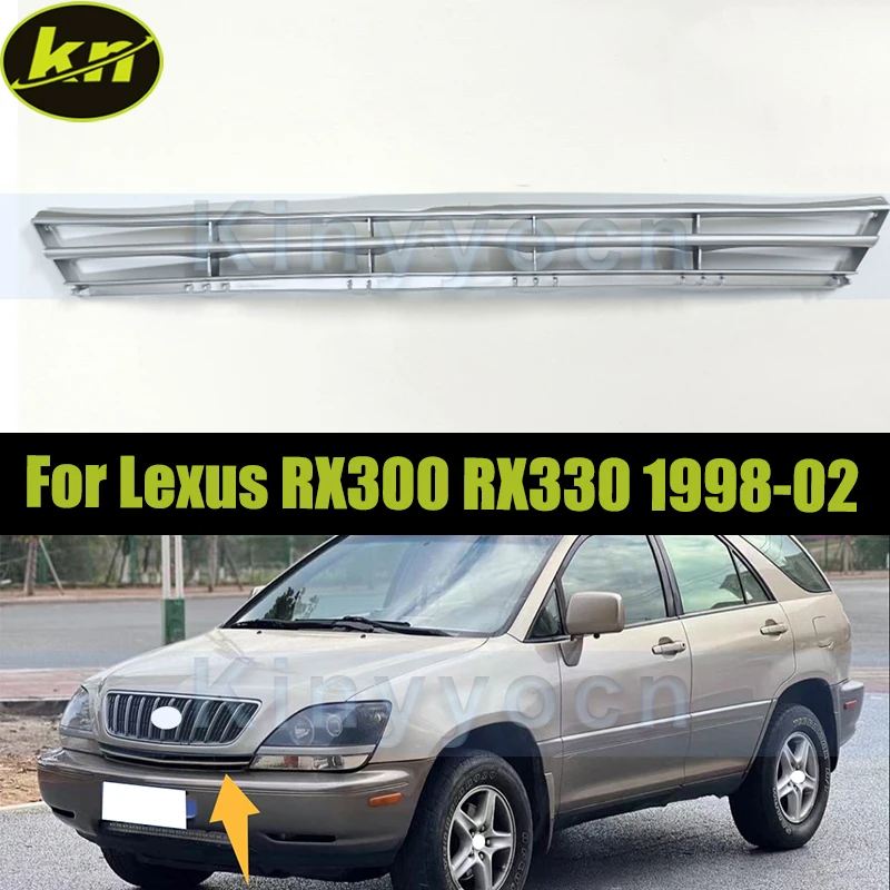 

Хромированная нижняя решетка переднего бампера для Lexus RX300 RX330 1998-2002, нижняя решетка бампера
