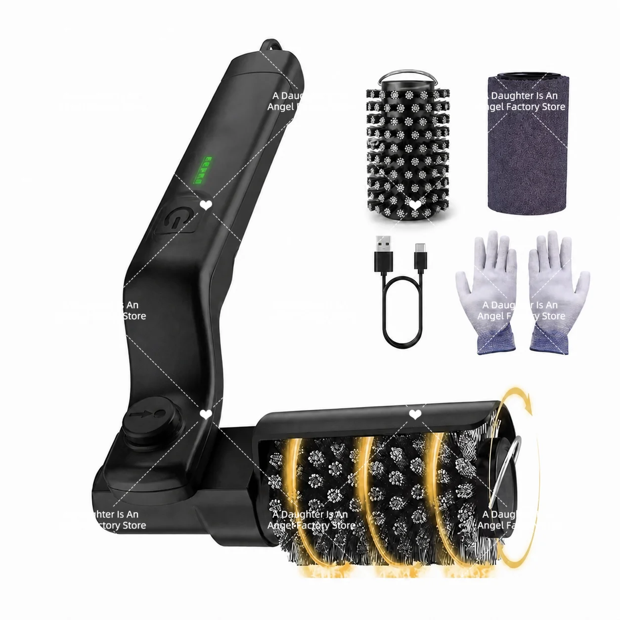 Clean Grill Oil Stain Grill Brush Brush Free  Heavy Duty Stainless Steel Electric Grill Brush Accessories