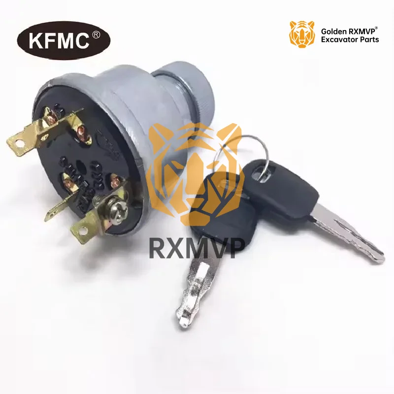 For Cat E200b Ignition Switch 3e-0156 With Keys 5 Lines 3e0156 3e0156 Excavator